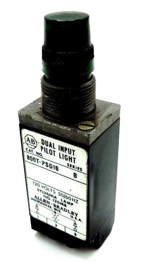 Used ALLEN BRADLEY 800T-PSD16 DUAL INPUT PILOT LIGHT 800TPSD16, SER. B