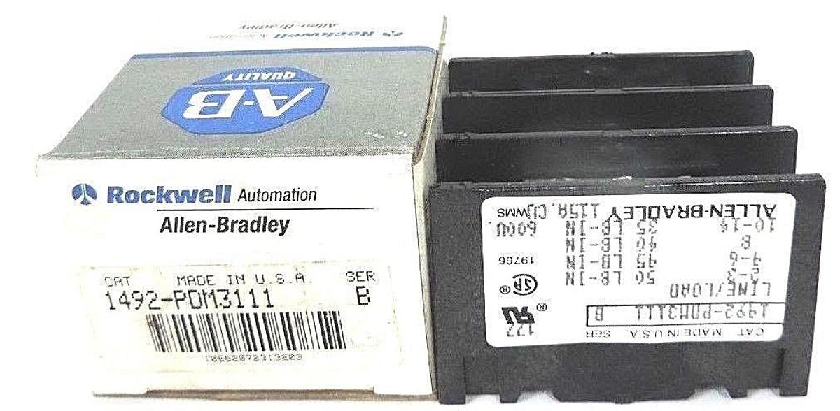 Used NIB ALLEN BRADLEY 1492-PDM3111 POWER BLOCK 1492PDM3111, SER. B