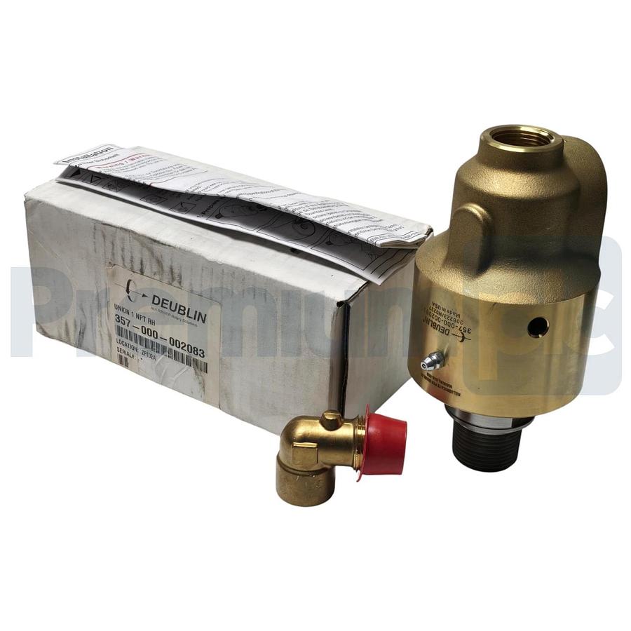 Deublin 357-000-002083 Rotary Union 1" NPT RH Duo-Flow Water Steam Oil NSMP