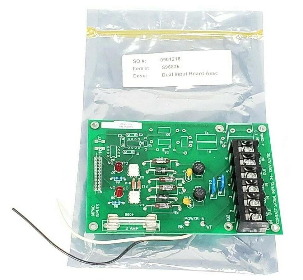 NEW KOSO S96836 R/1 DUAL INPUT BOARD REXA D96711 REV. 1 MC 0012