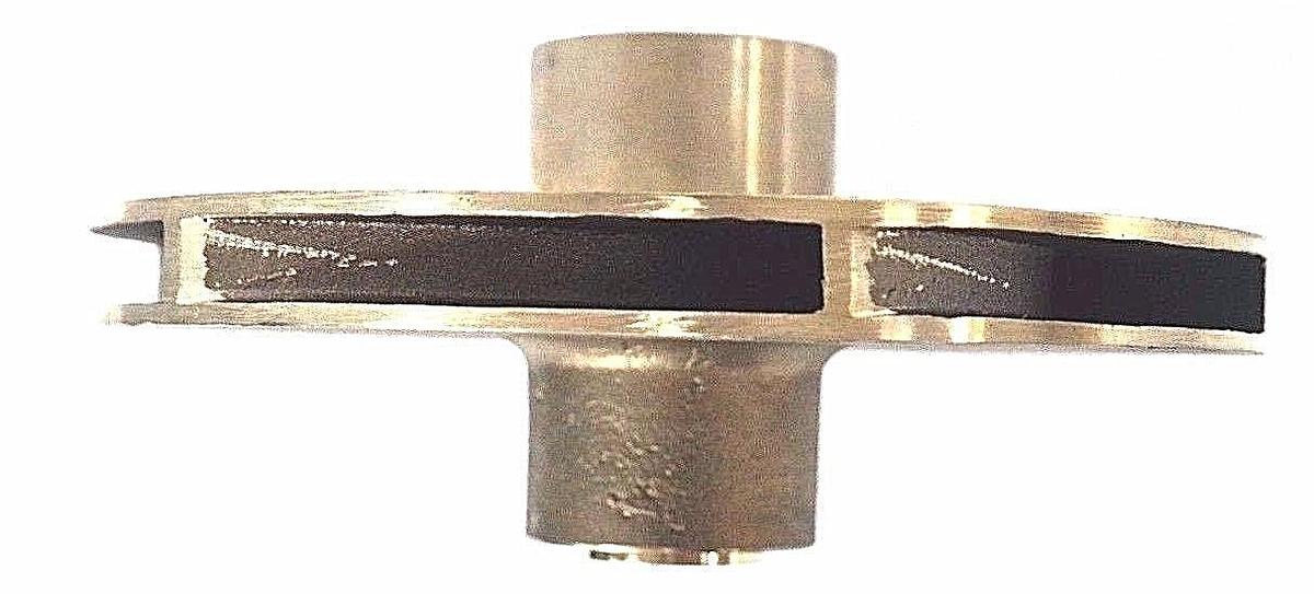 Used NEW GOULDS PUMP 444R227 VANE IMPELLER 9P1 47717-0431-7.375" BRASS