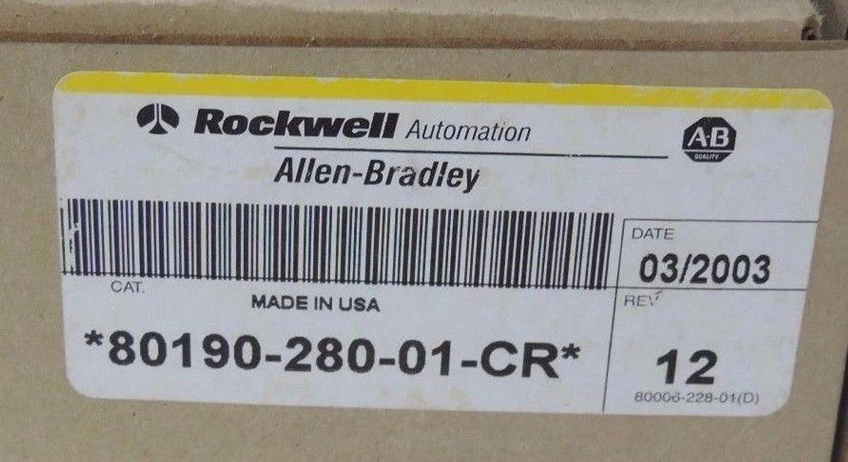 Used ALLEN BRADLEY 80190-280-01-CR PC BOARD 80190-280-01-R REV 12