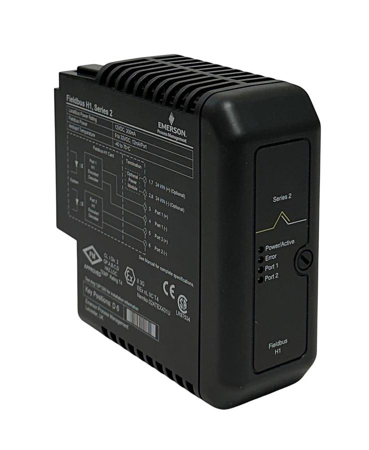 EMERSON DeltaV KJ3242X1-BA1 / 12P2471X062 Fieldbus H1 SERIES 2 CARD 9-32VDC NSNP