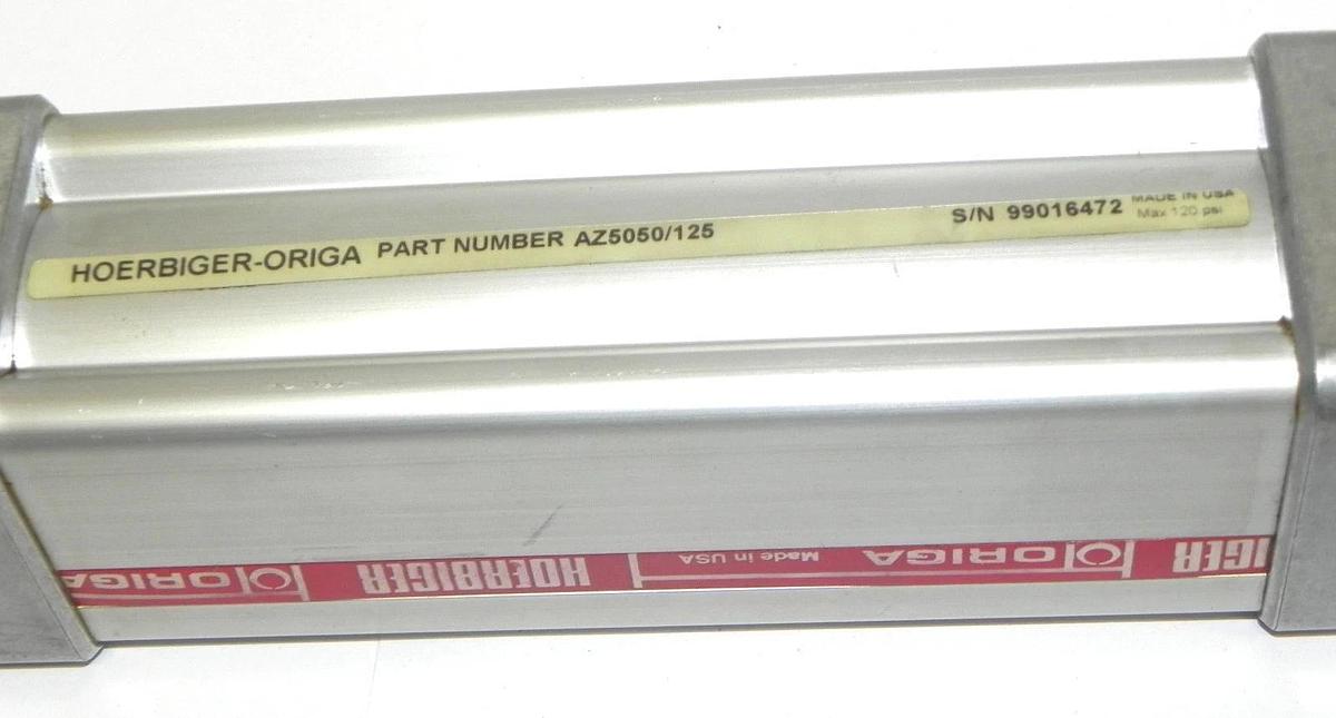 Used HOERBIGER-ORIGA AZ5050/125 CYLINDER W/ BALLUFF BTL-5-E10-M0102-Z-S32 SENSOR