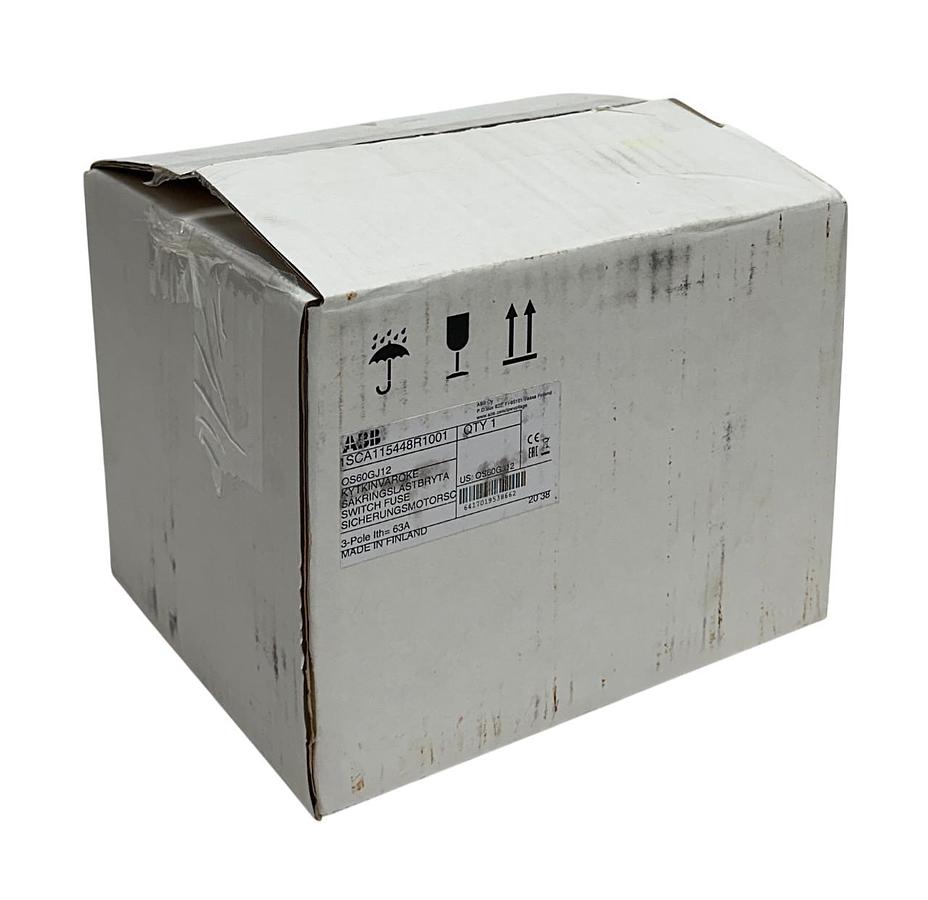 ABB 1SCA115448R1001 / OS60GJ12 FUSIBLE DISCONNECT SWITCH 3-POLE 60A CLASS J NSMP