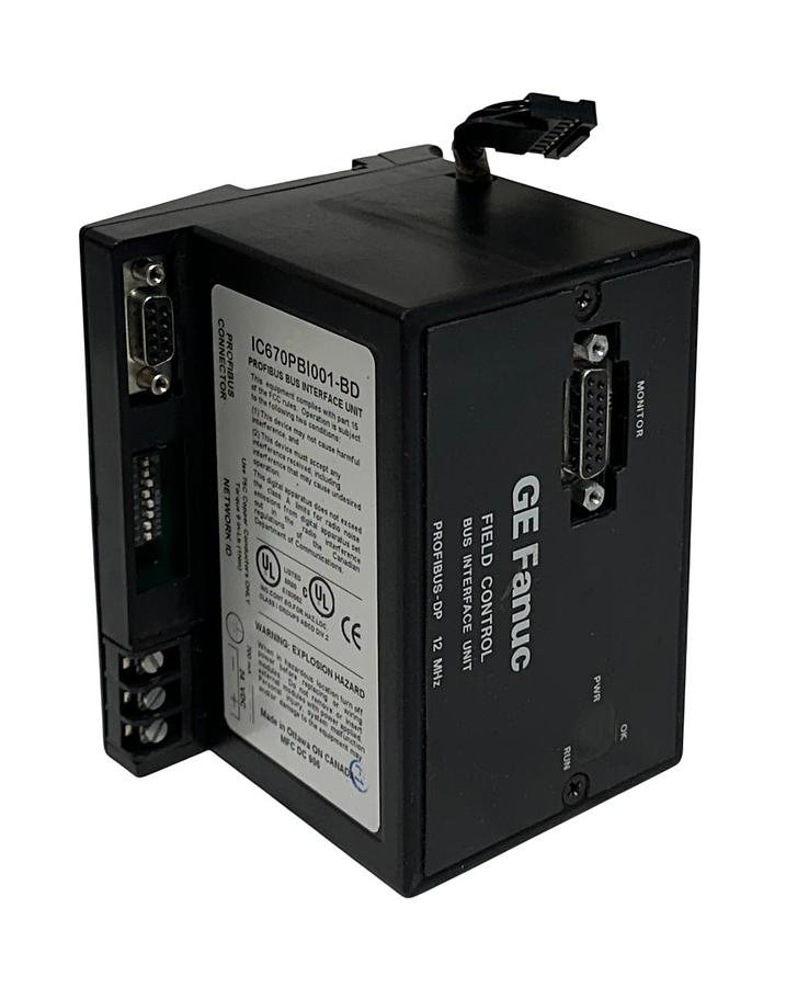 Used GE FANUC IC670PBI001-BD / IC670PBI001 PROFIBUS BUS INTERFACE UNIT 24VDC USNP