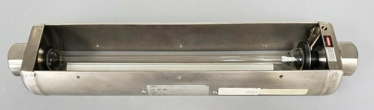 Used NEW WALLACE & TIERNAN 5210G02406XXI FLOW METER 0-100% 350PSI 180 DEG. F. MAX