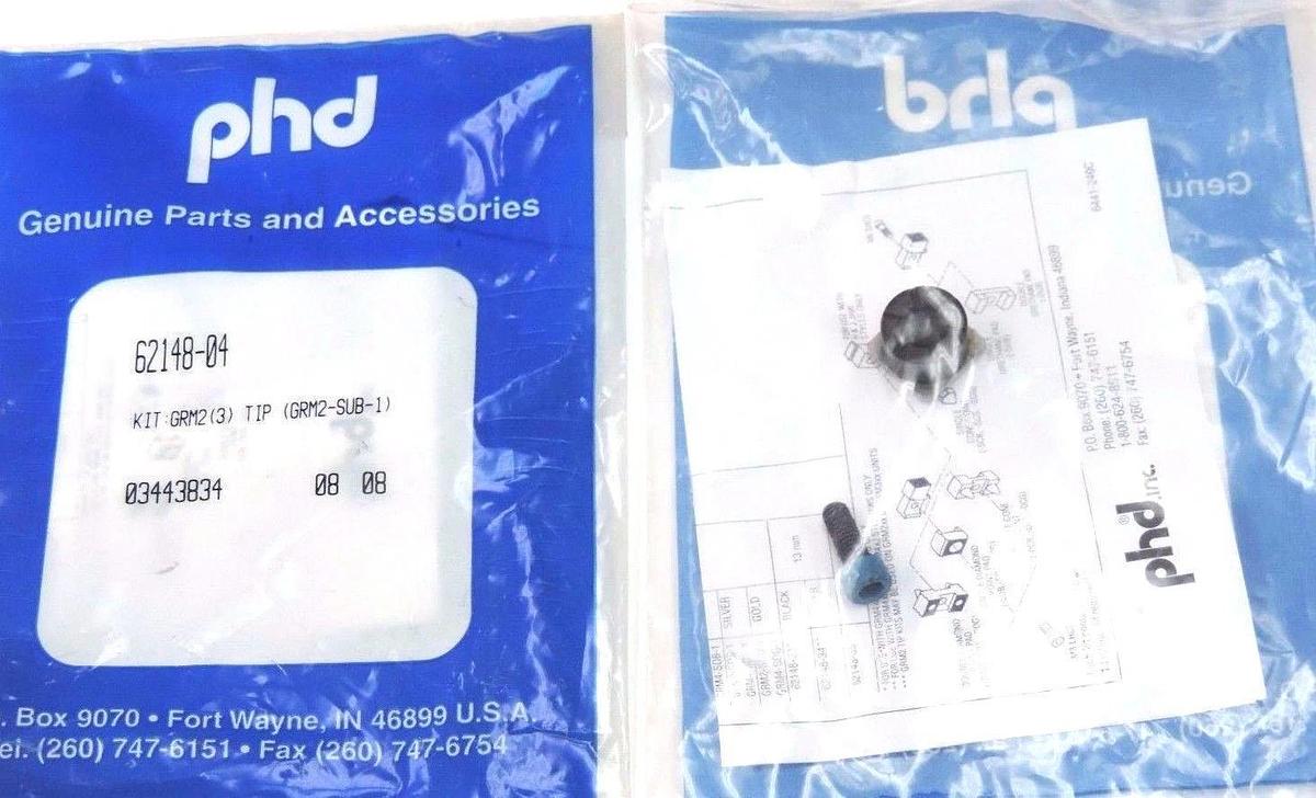 Used LOT OF 10 NEW PHD 62148-04 KIT: GRM2 (3) TIP (GRM2-SUB-1) 03443834