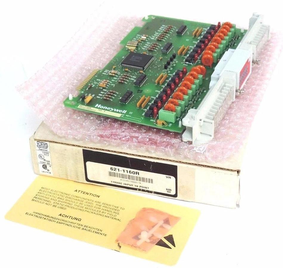 Used NIB HONEYWELL 621-1160R 16 POINT INPUT MODULE 6211160R, 115VAC INPUT 16 POINT