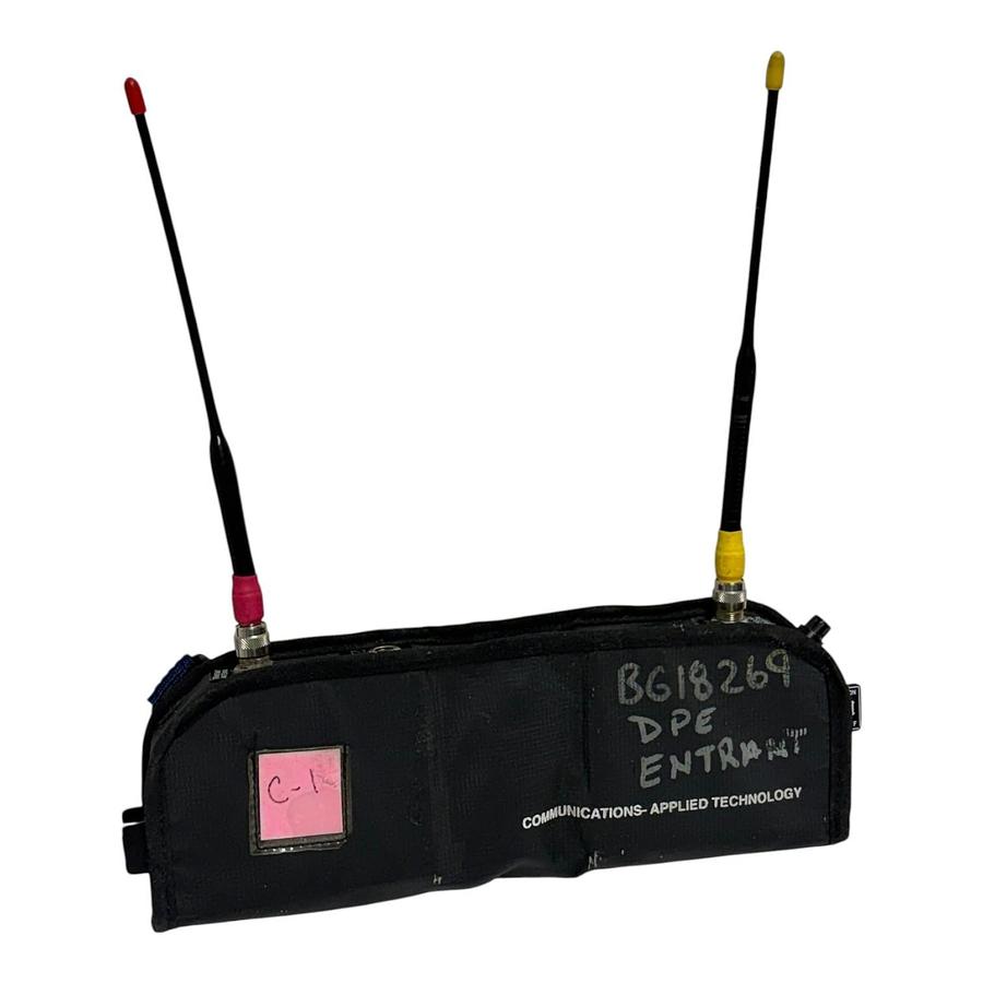 Used C-AT Communications-Applied Technology Tactical Transceiver Kit with Pouch