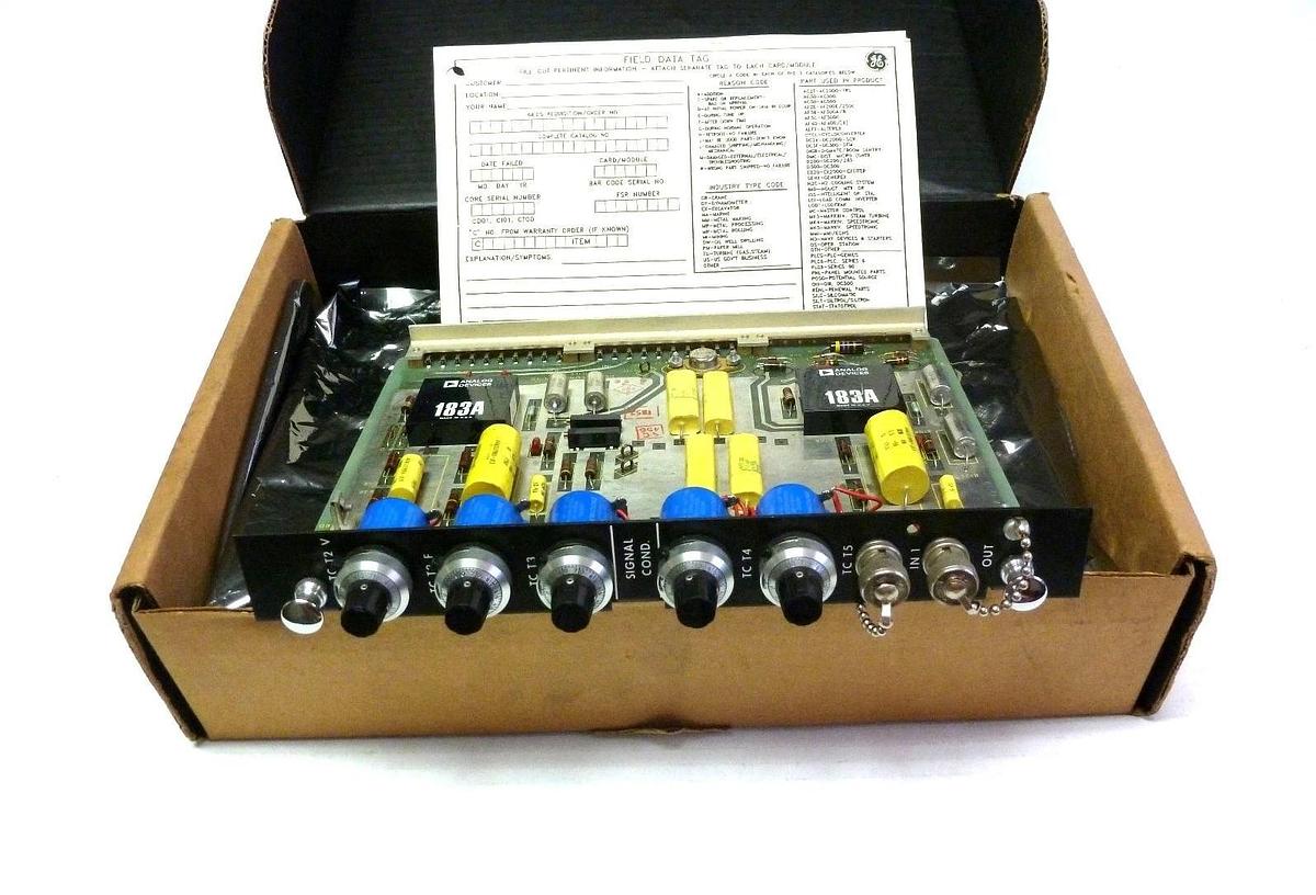 Used GENERAL ELECTRIC 44C331857-G01 SIGNAL CONDITIONING MODULE 60HZ 44C331857G01
