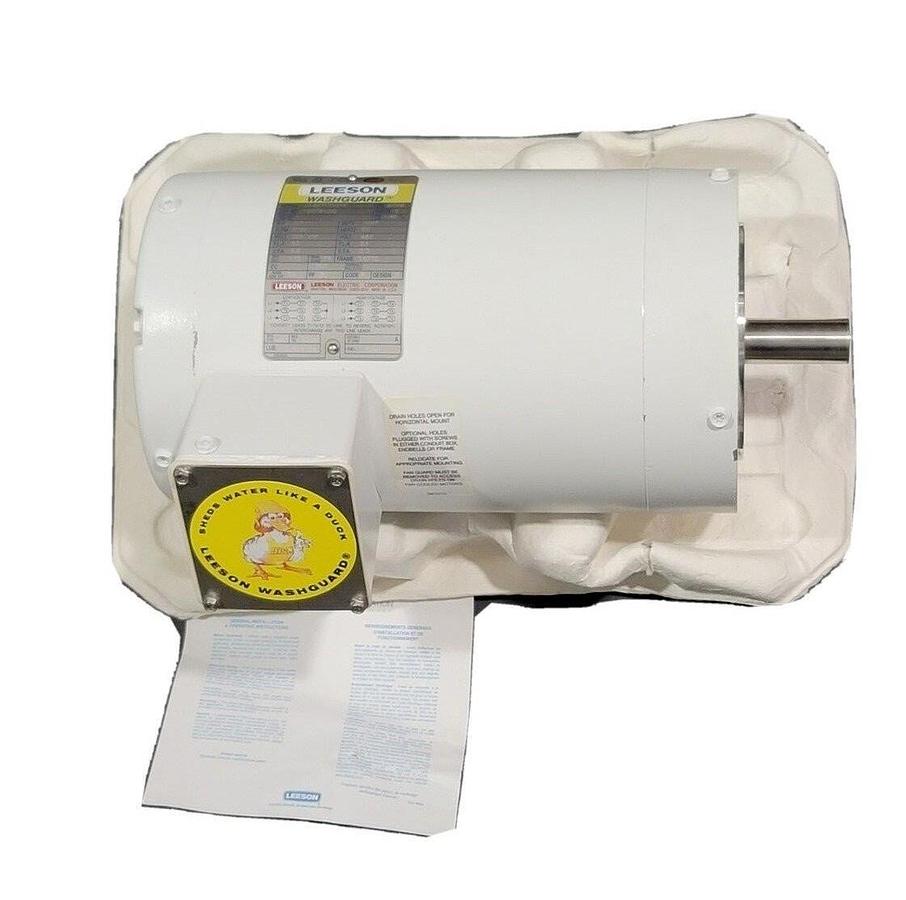 Used NEW LEESON 120761.00 ELECTRIC MOTOR 1.5HP C145T17VC1F 60Hz 3PHASE 12076100