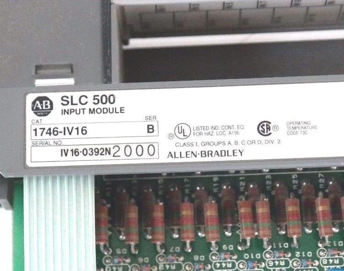 Used ALLEN BRADLEY 1746-IV16 INPUT MODULE SER. B, 1746IV16