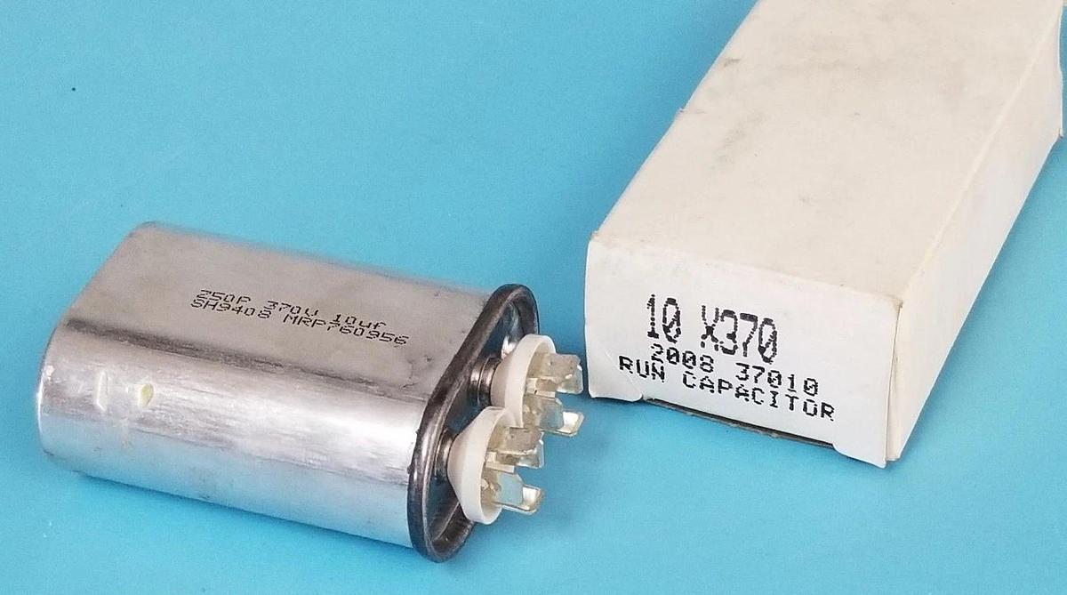 NIB GENERIC 10X370 RUN CAPACITOR 2008 37010, SH9408 MRP760956