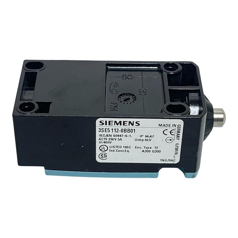 Siemens 3SE5112-0BB01 SIRIUS Position Limit Switch Metal 1NO/1NC