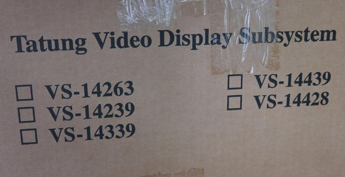 Used TATUNG 49-918-0295 SMC IB135 SAMSOMATIC VIDEO DISPLAY SUBSYTEM C5GNEKA1