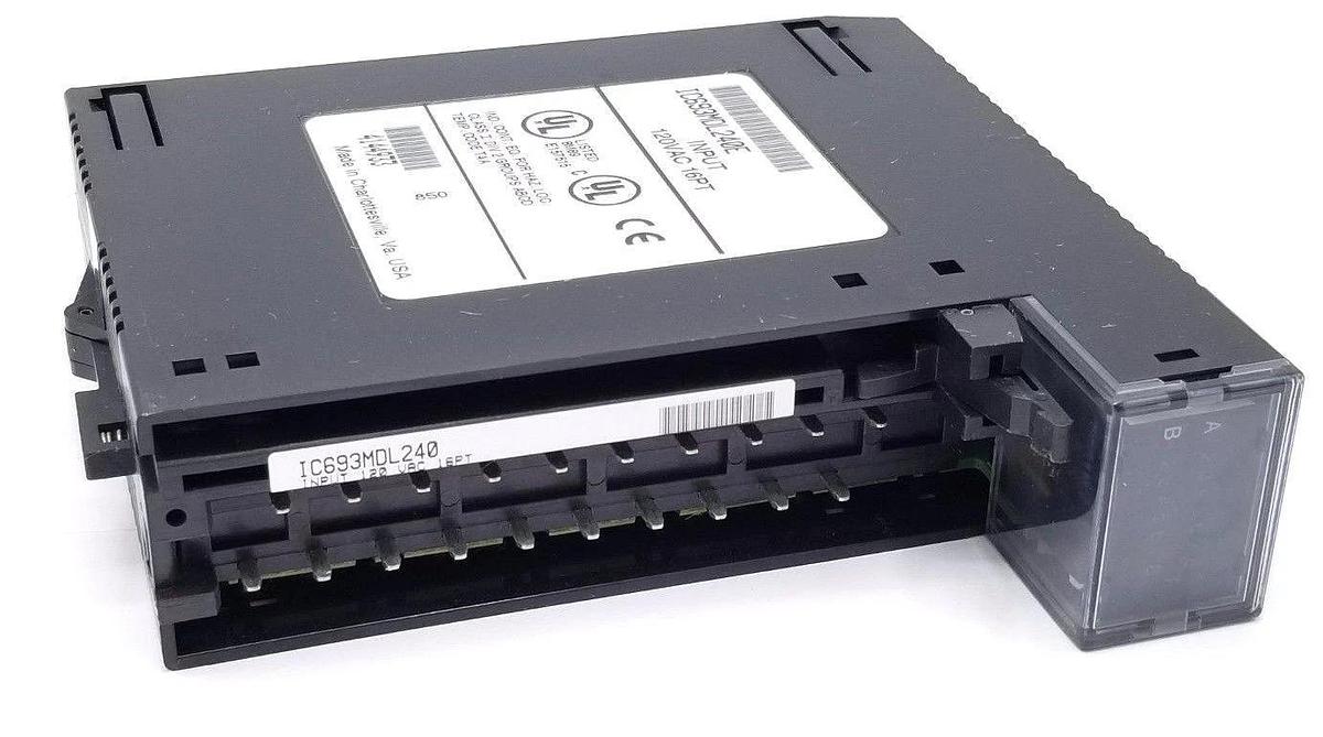 Used GE FANUC IC693MDL240E INPUT MODULE 120VAC INPUT 16PT MISSING WIRING TERMINAL