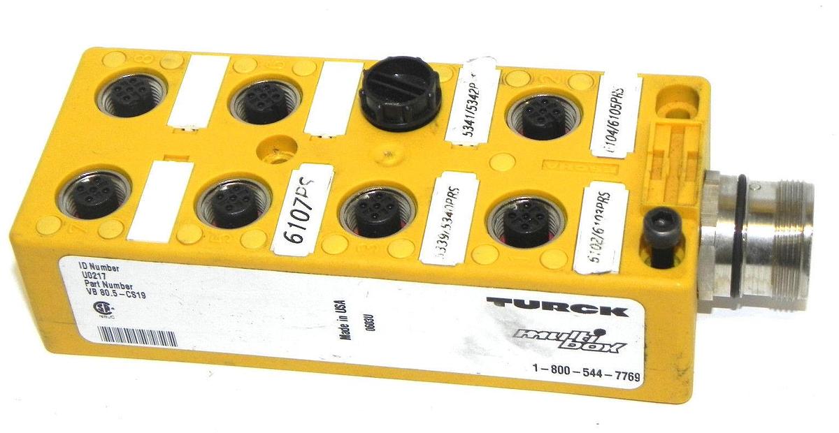 Used TURCK VB 80.5-CS19 EUROFAST MULTIBOX TURCK VB805CS19 ID. NUMBER U0217