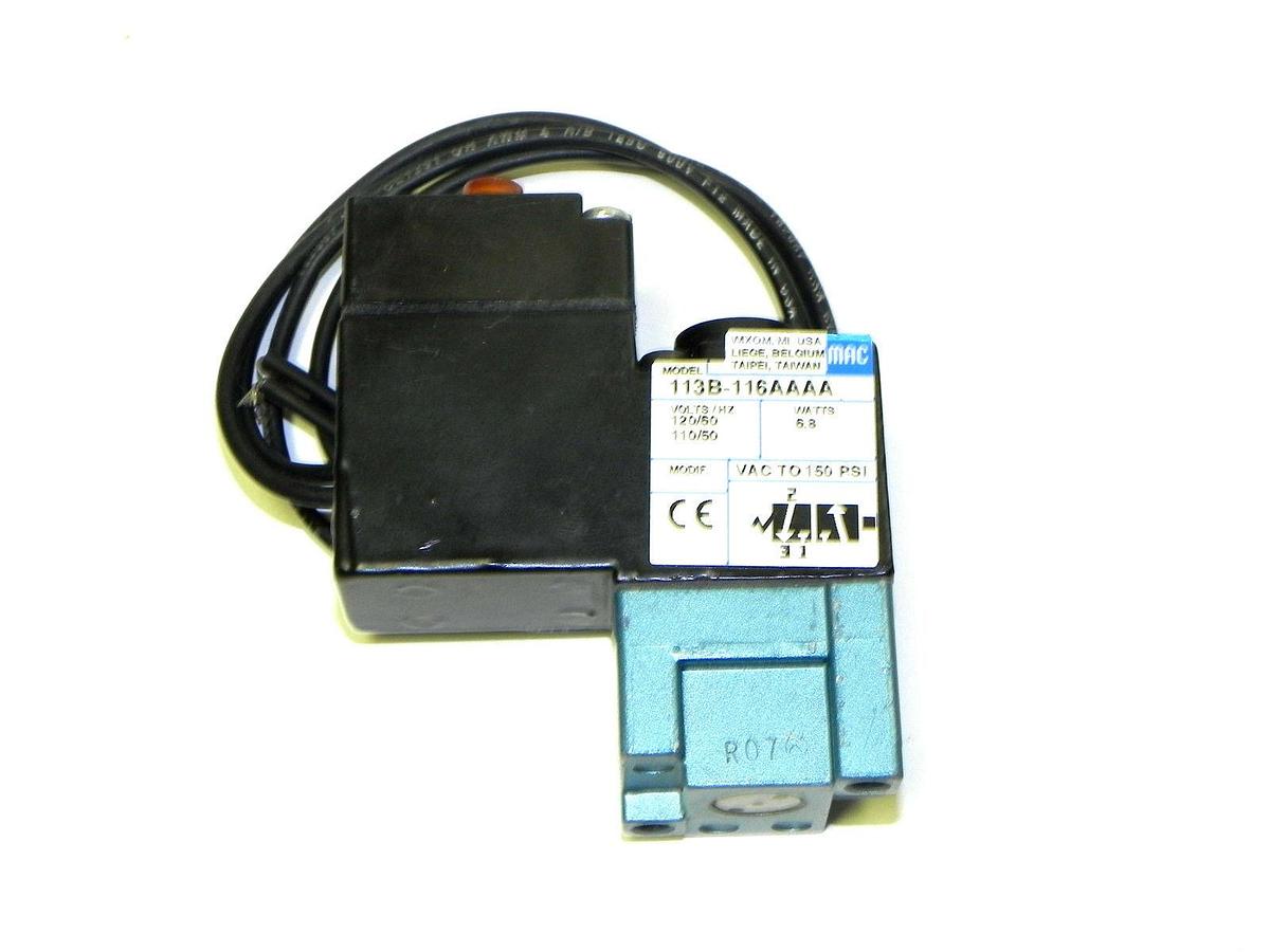 Used MAC 113B-116AAAA SOLENOID VALVE 113B116AAAA