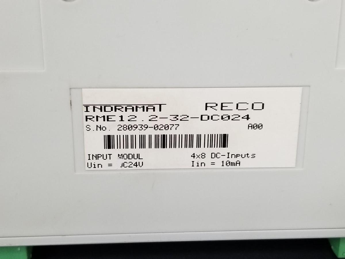 Used INDRAMAT RME12.2-32-DC024 INPUT MODULE 24VDC R911280939 RME12232DC024 RECO