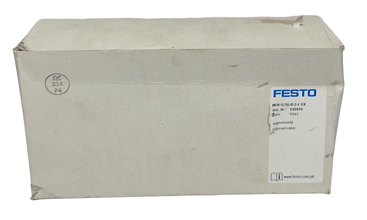 NEW FESTO MFH-5/3G-D-2-C-EX / 535970 ELECTRICAL AIR SOLENOID VALVE 5/3 1MPa NSMP