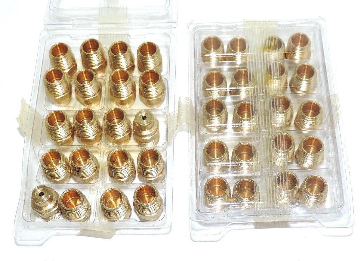 Used LOT OF 40 NEW SPRAYING SYSTEMS CO. H1/4U-0020 BRASS NOZZLE TIPS H1/4U 0020