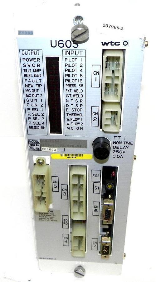 Used WELDING TECHNOLOGY CORP. U60-T95A TIMER FOR WELDING CONTROL U60T95A