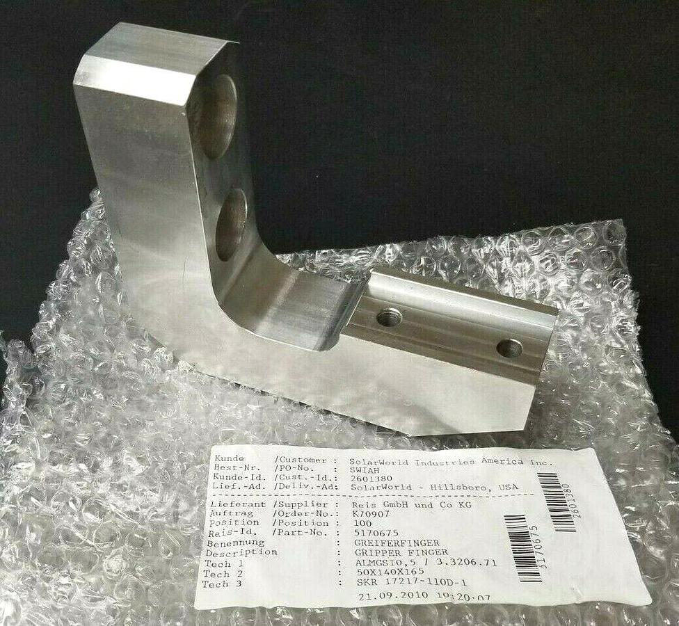 NEW REIS GmbH & CO. 5170675 GRIPPER FINGER ALMGSI0,5 / 3.3206.71 50X140X165