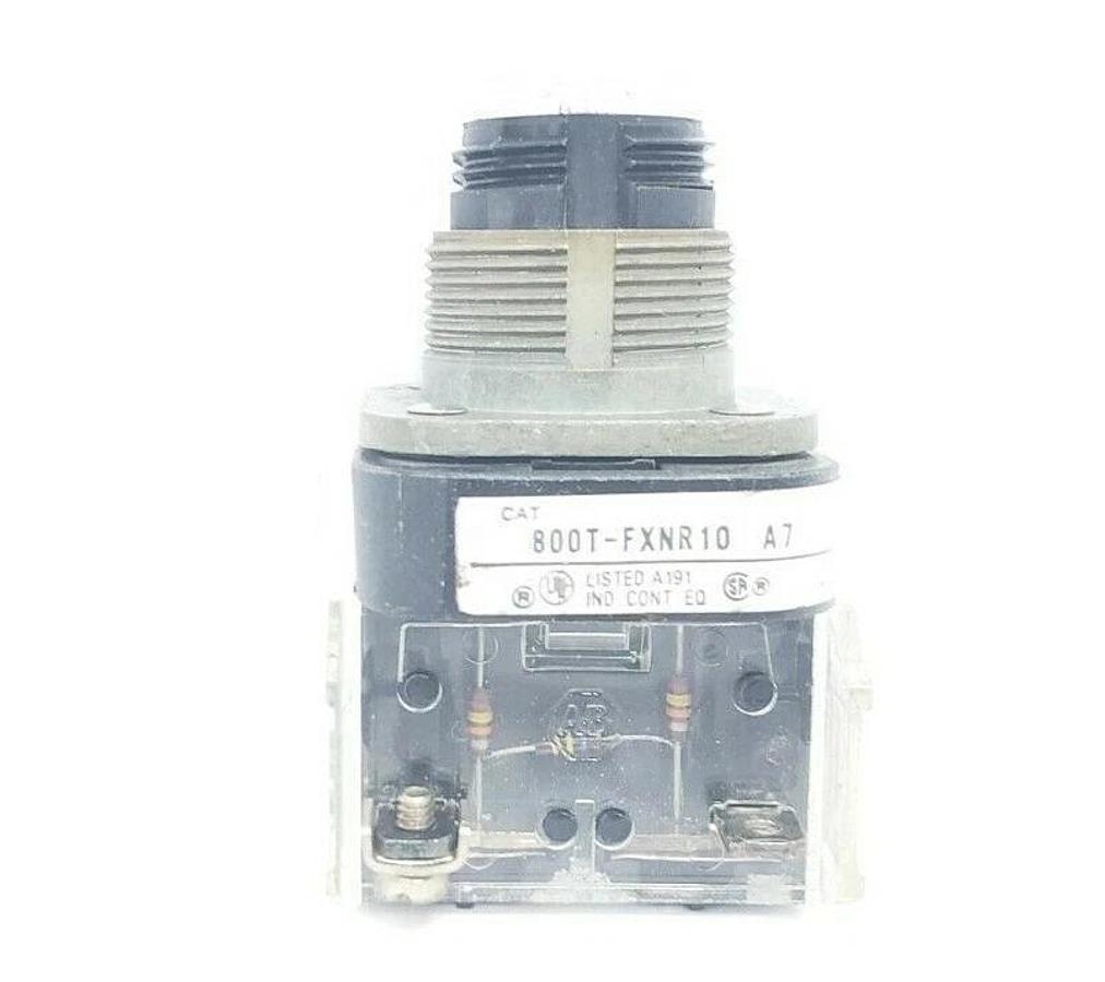Used ALLEN BRADLEY 800T-FXNR10XA7 PUSHBUTTON SER. T 120V B2A LAMP 800TFXNR10A7