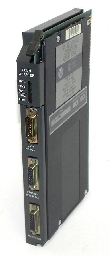 Used ALLEN BRADLEY 1771-KA2 COMMUNICATION ADAPTER MODULE F/W REV. G SER. A