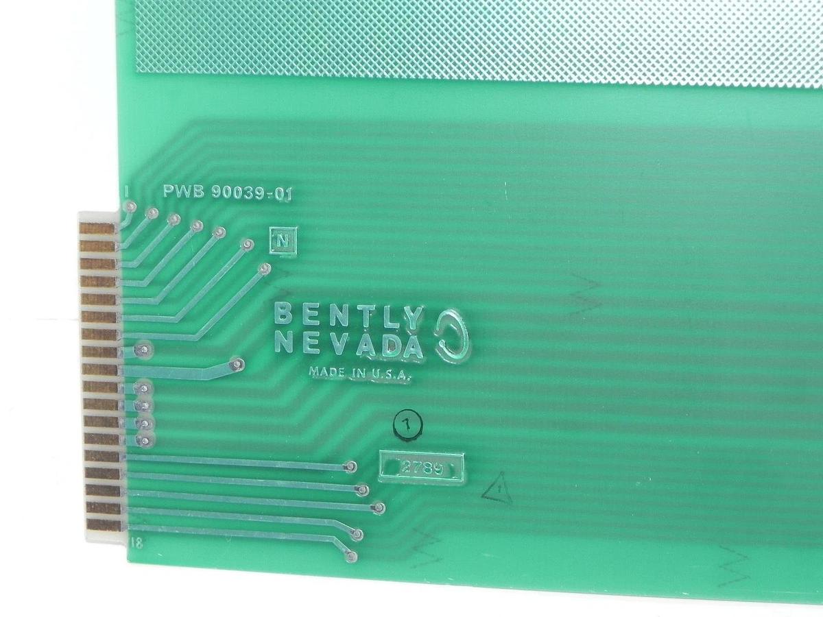 Used BENTLY NEVADA 90038-F 9000 EXTENDER CARD 90039-01