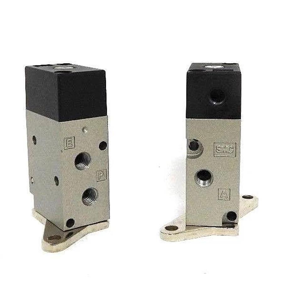 Used LOT OF 2 NEW SMC VZA212-P-M5-F AIR OPERATED VALVES VZA212PM5F