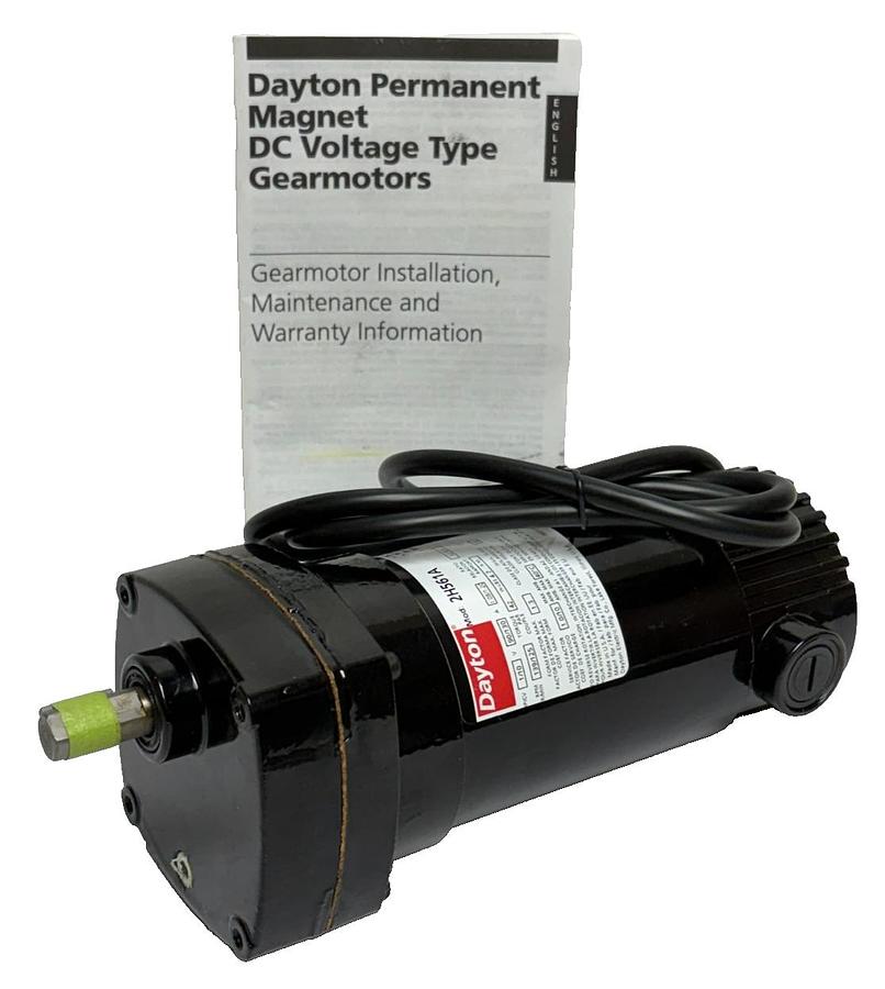 Used Dayton 2H561A | 2H561 Parallel DC Gearmotor 1/10 HP 90V/130V 139 RPM New Surplus