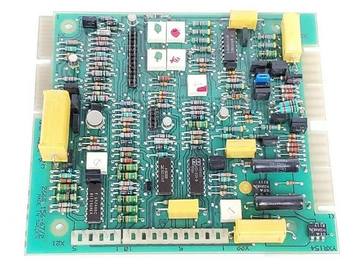 Used ABB YXR154 PROCESS CONTROL BOARD 2668 156-67/2 4890024-TG/1