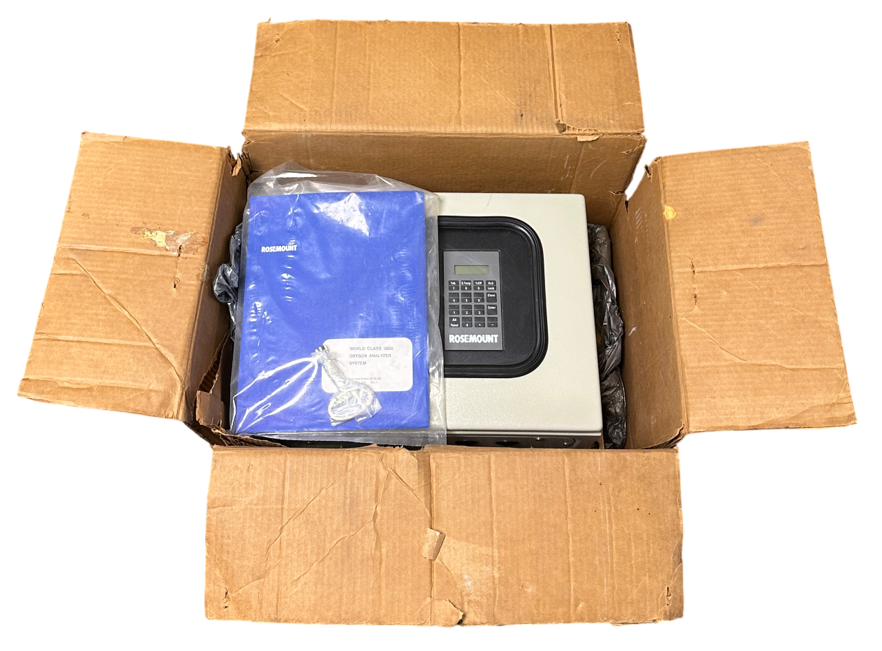 Used ROSEMOUNT 1U05600G01 WORLD CLASS 3000 OXYGEN ANALYZER SYSTEM 115V 5A 600VA NSNP