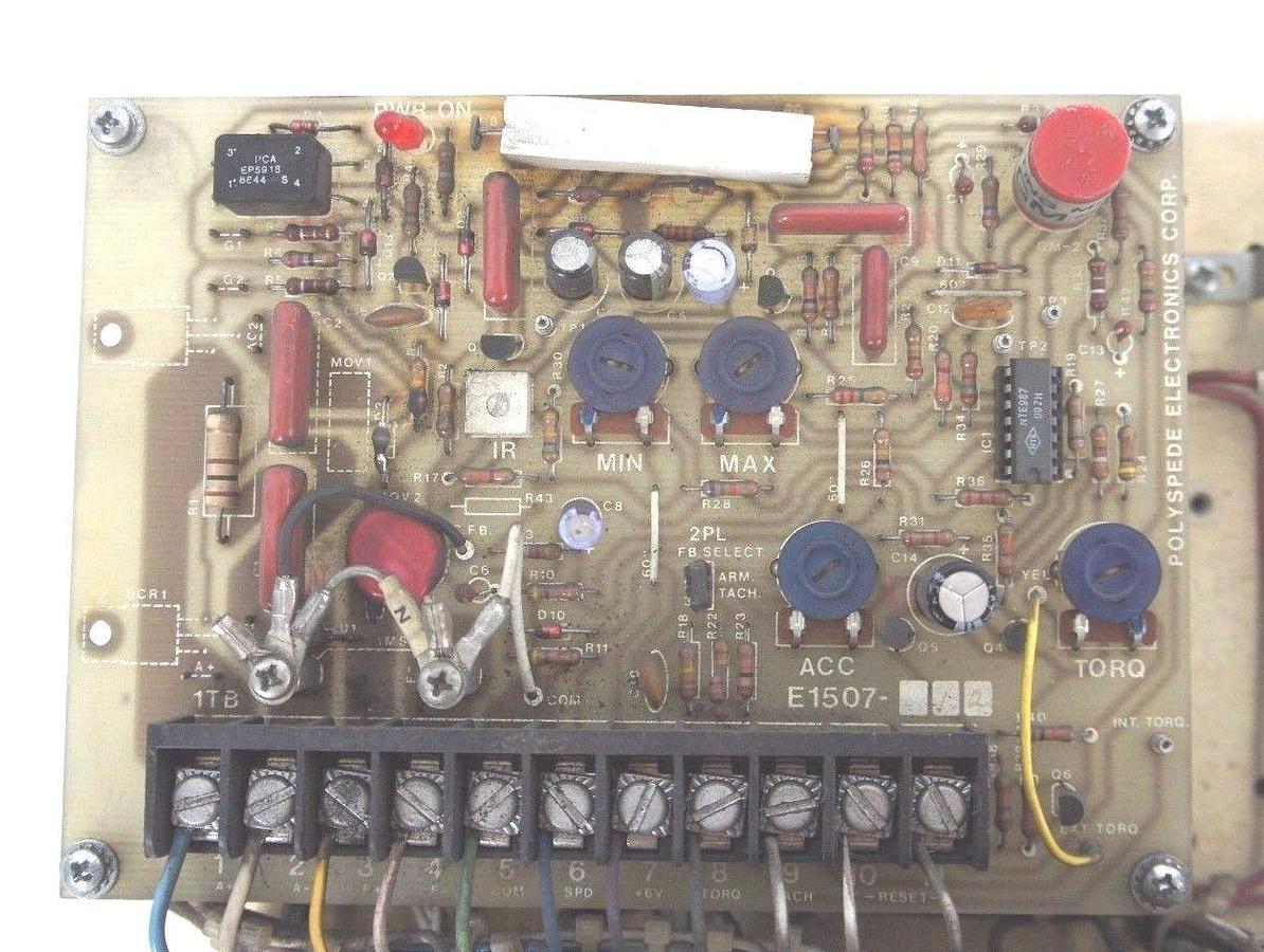Used POLYSPEDE RSC-200 ADJUSTABLE SPEED DRIVE SYSTEM SC SERIES RSC200 2HP 1PHASE