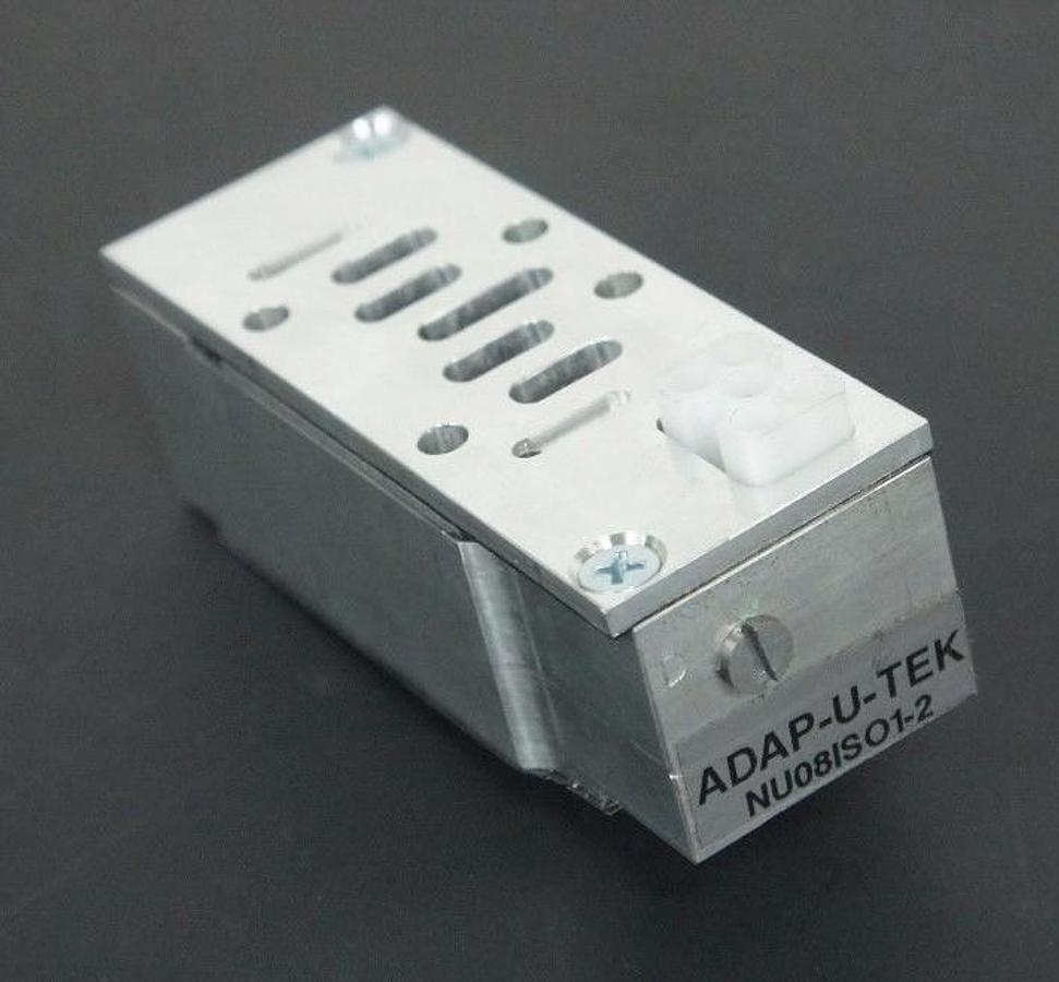 Used NEW ADAP-U-TEK NU08ISO1-2 ALUMINUM MANIFOLD NU08ISO12