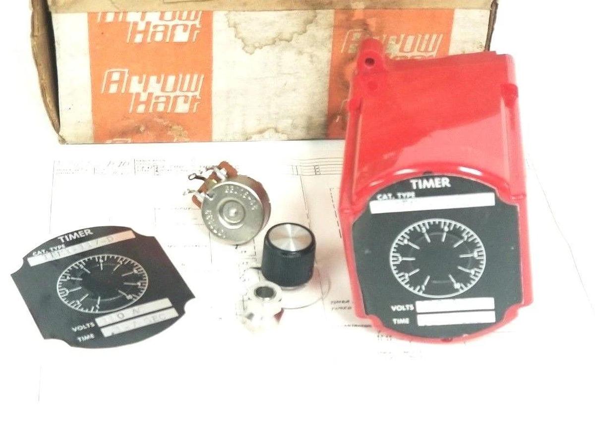 Used NIB ARROW HART TEMI-117-D TIMER 110VAC .1-7 SEC 5A 115V 2A 220V TEMI117D