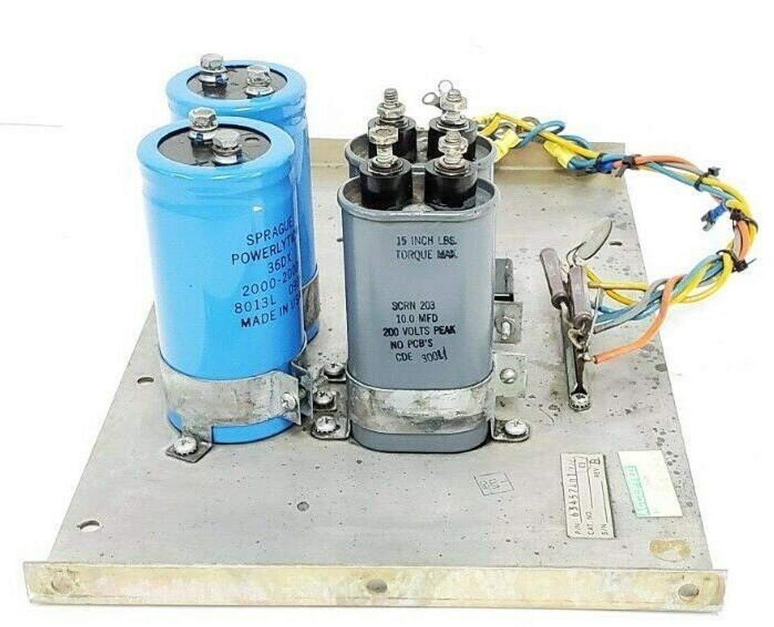 Used ALLEN-BRADLEY 63457401 REV. B CAPACITOR BOARD