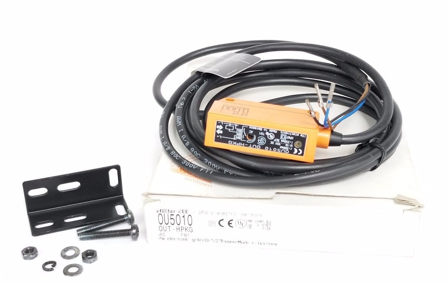 Used NIB IFM EFECTOR OU5010 DIFFUSE REFLECTION SENSOR OUT-HPKG