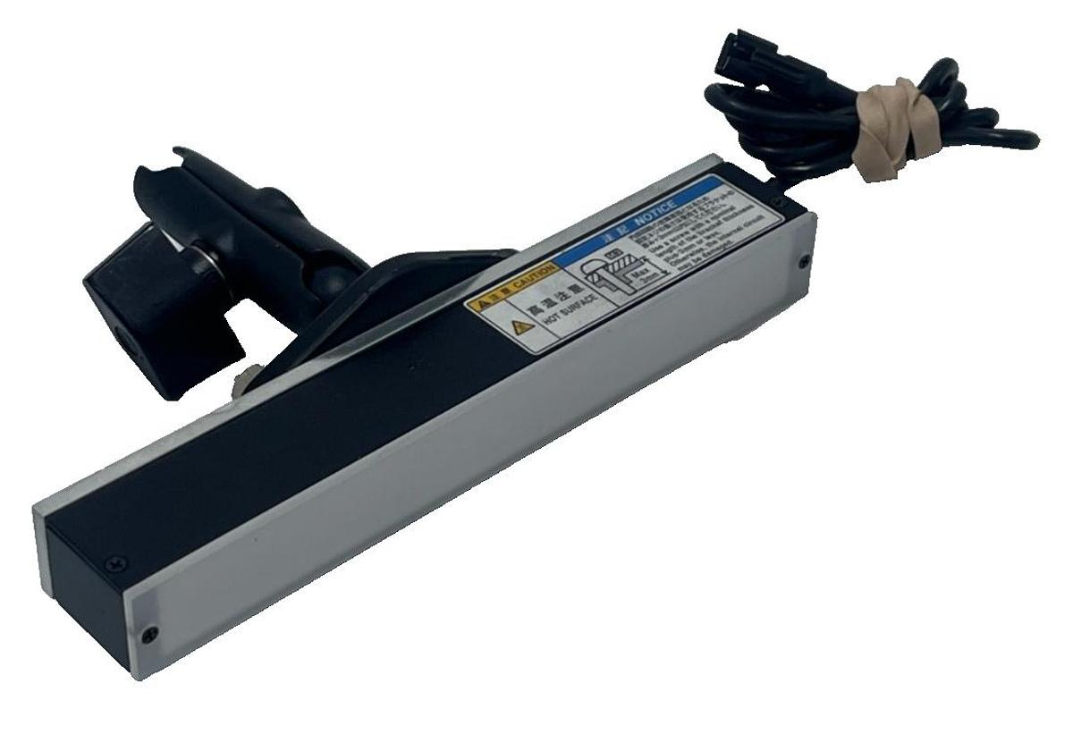Used KEYENCE CA-DBB13 LED BLUE LIGHT BAR W/ OP-42282 DIFFUSION PLATE & 1/2" RAM BALL
