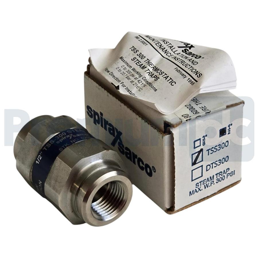 Spirax Sarco 62002 TSS-300 1/2" Balanced Pressure Thermostatic Steam Trap NSMP
