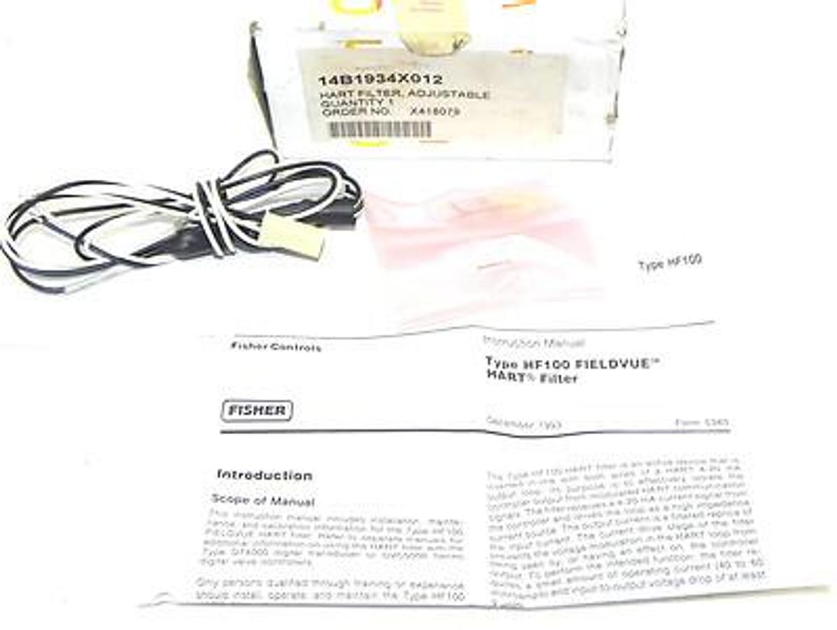 Used NIB FISHER 14B1934X012 HART FILTER
