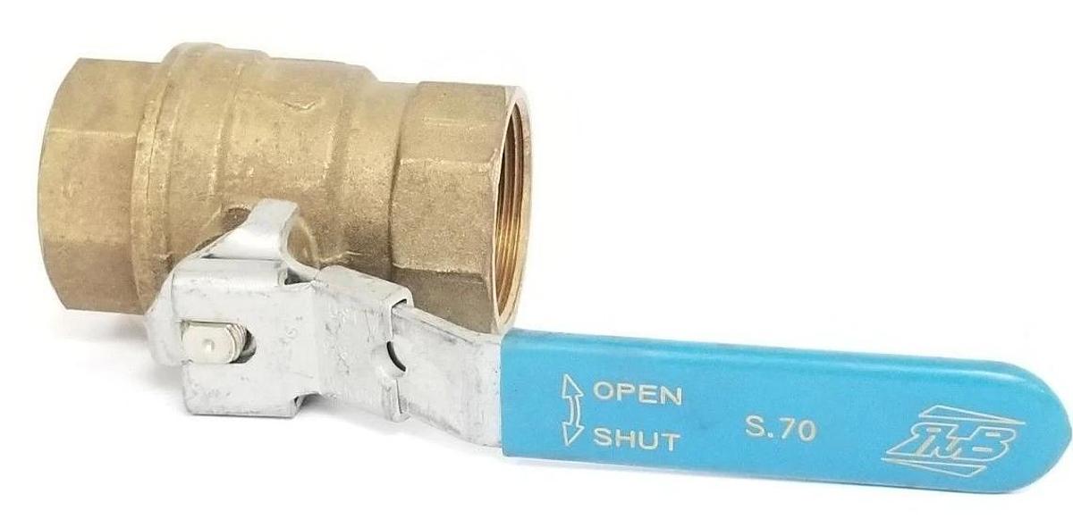Used RUB 1-1/2 600 CWP BRASS BALL VALVE