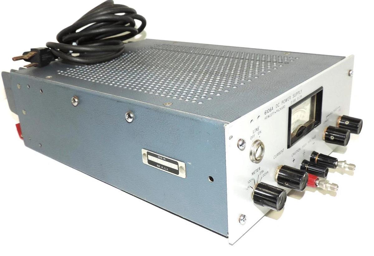 Used HEWLETT PACKARD 6106A DC POWER SUPPLY 0-100 0-.2A