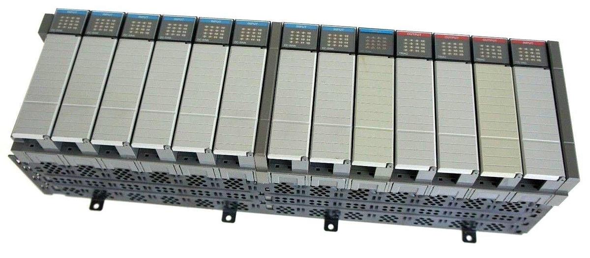 Used ALLEN BRADLEY 1746-A13 SLOT RACK SER B 1746-IB16, 1746-OA16, 1746-IA16 MODULES
