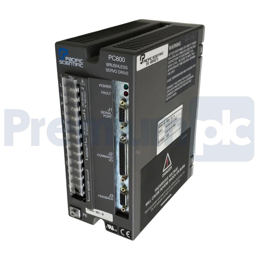 Used Pacific Scientific PC833-001-N PC800 Series Brushless Servo Drive PC833001N NSNP