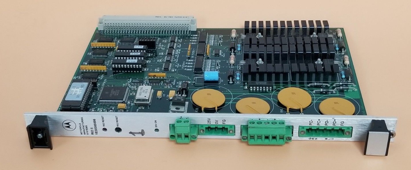 Used MOTOROLA VE00085696 RIO II PC CONTROL BOARD AES-0262 REV. 1.20