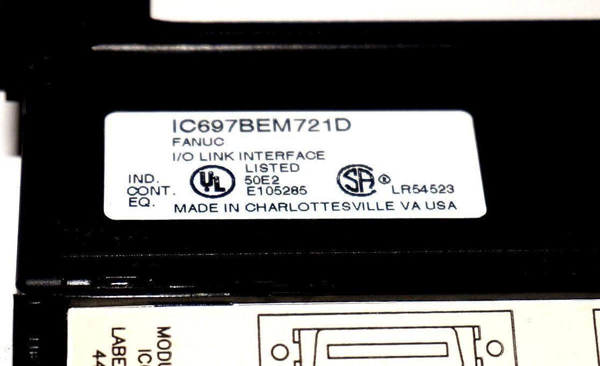 Used GE FANUC IC697BEM721D I/O LINK INTERFACE MODULE W/ A20B-2000-0370/07A BOARD