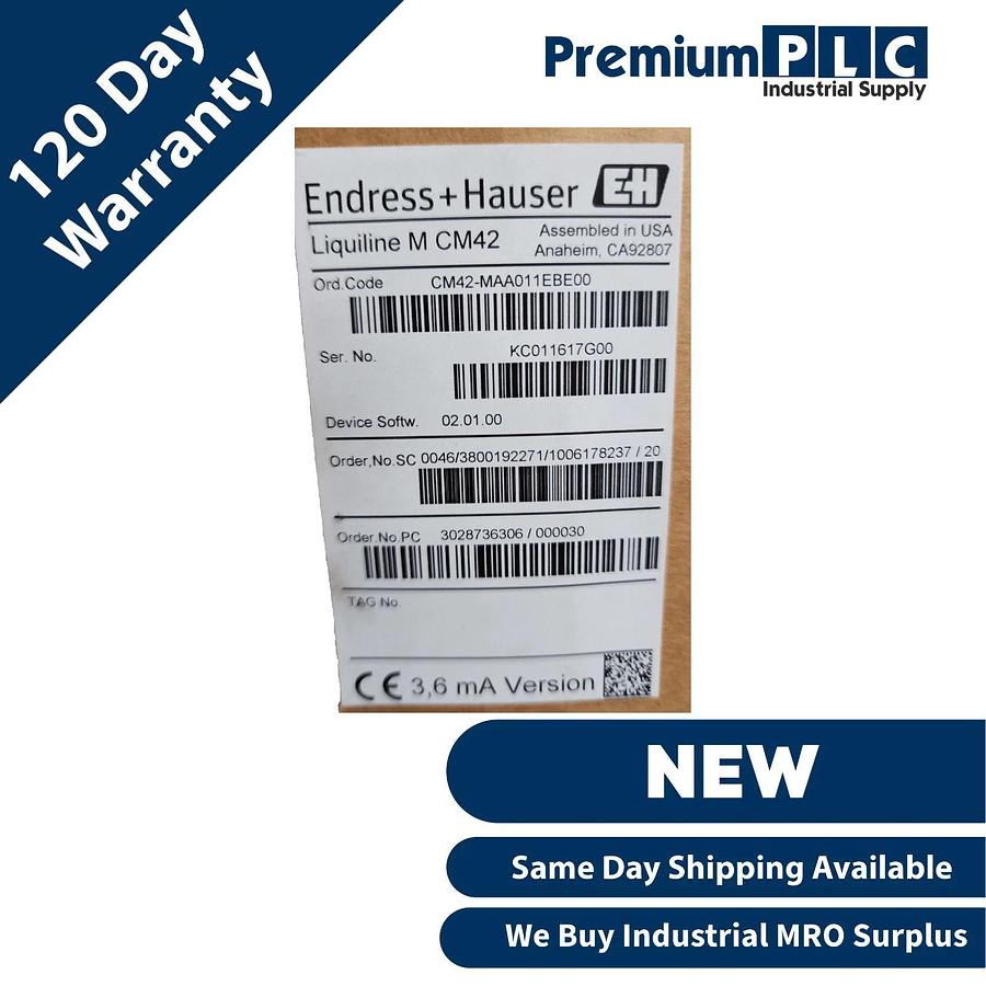 ENDRESS+HAUSER LIQUILINE M CM42 TRANSMITTER STAINLESS STEEL CM42-MAA011EBE00